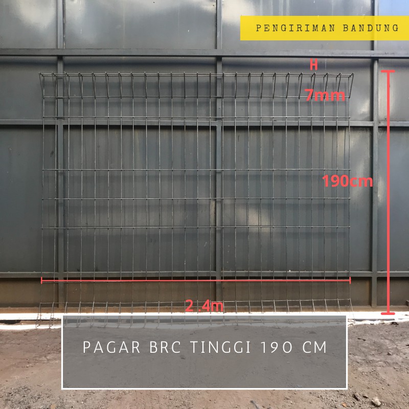 Pagar BRC tinggi 190 cm