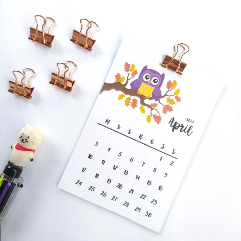 KALENDER AESTHETIC 2022 / KALENDER MEJA / KALENDER MINI 2022