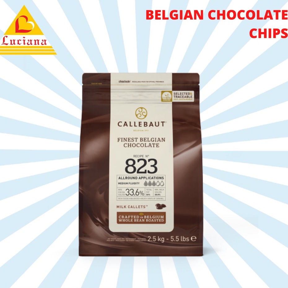 CALLEBAUT 823 - MILK CHOCOLATE CHIP COUVERTURE