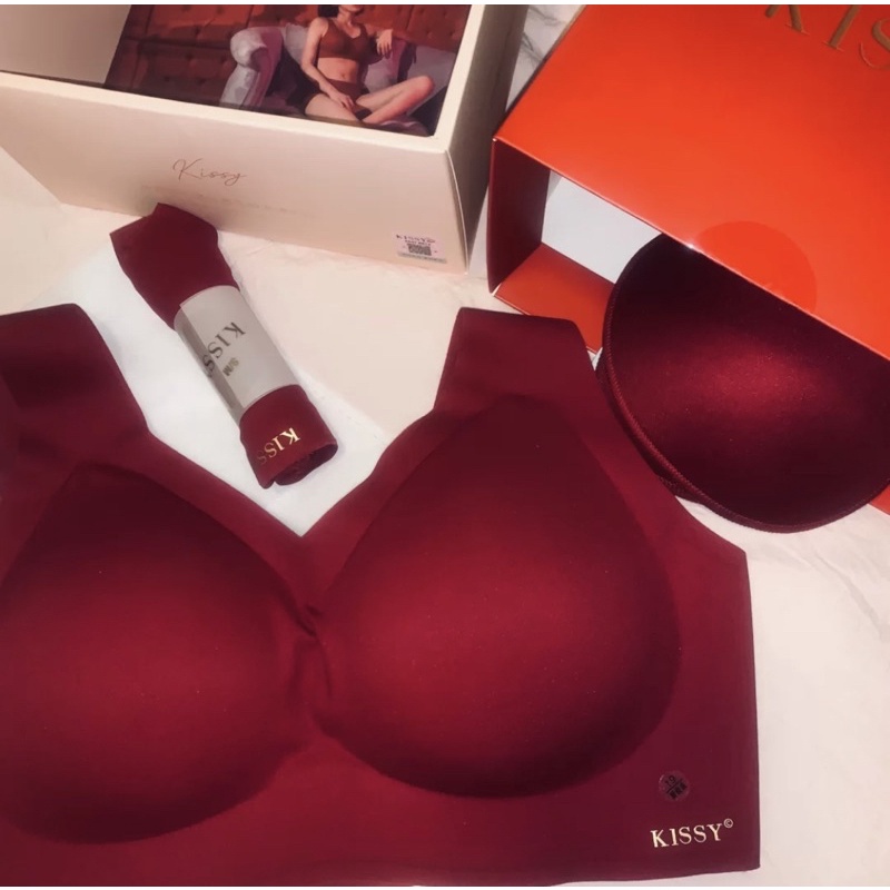 Kissy Bra / Lingerie Set Bra / Bra Tanpa Kawat / Bra Wanita Tanpa Kawat / Bra Renda