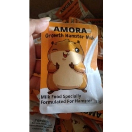 Susu Formula Khusus Hamster Amora untuk pertumbuhan daya tahan tubuh