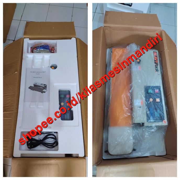 Continuous Band Sealer Mesin Press Segel Plastik Fr-800P Seaming