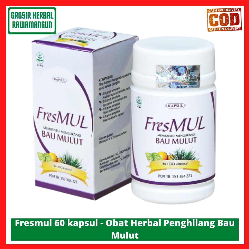 

Fresmul Herbal Anti Bau mulut 60 kpsl