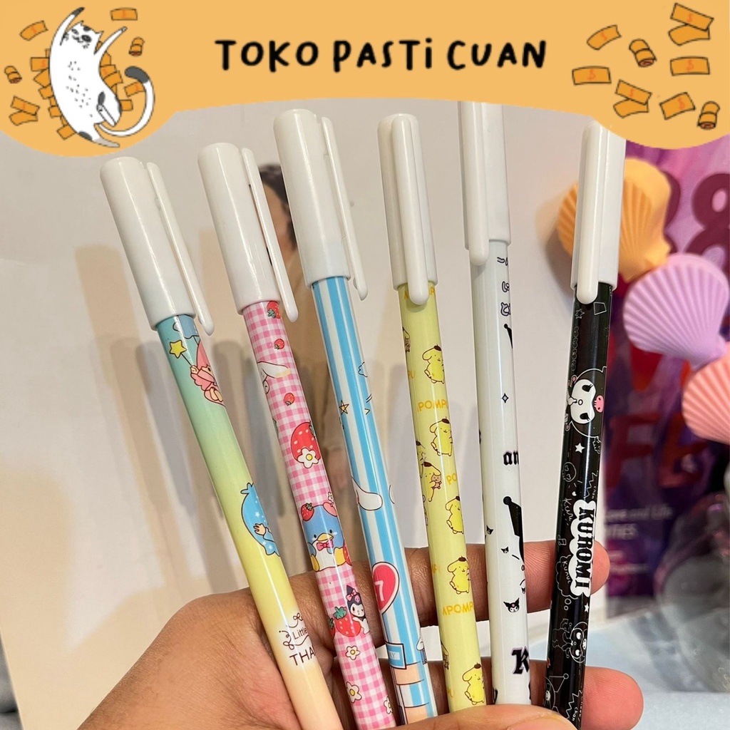 

pulpen pena tinta hitam karakter odemai sanrio erasable bisa dihapus keperluan sekolah anak pen lucu imut unik bolpen fancy keren atk alat tulis kantor bisa COD termurah import korea