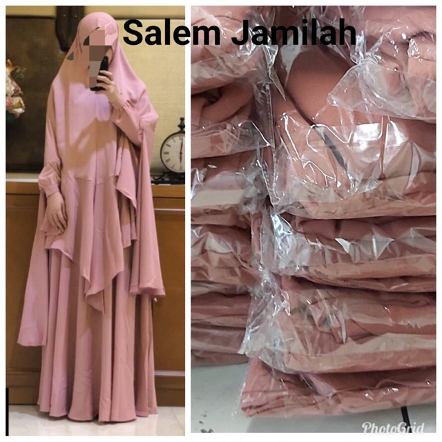 Jamilah syari, u2 original, gamis branded premium, gamis branded original