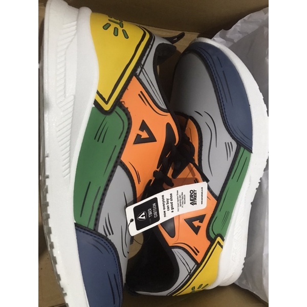 Aerostreet Tiger 2D Hijau Orange