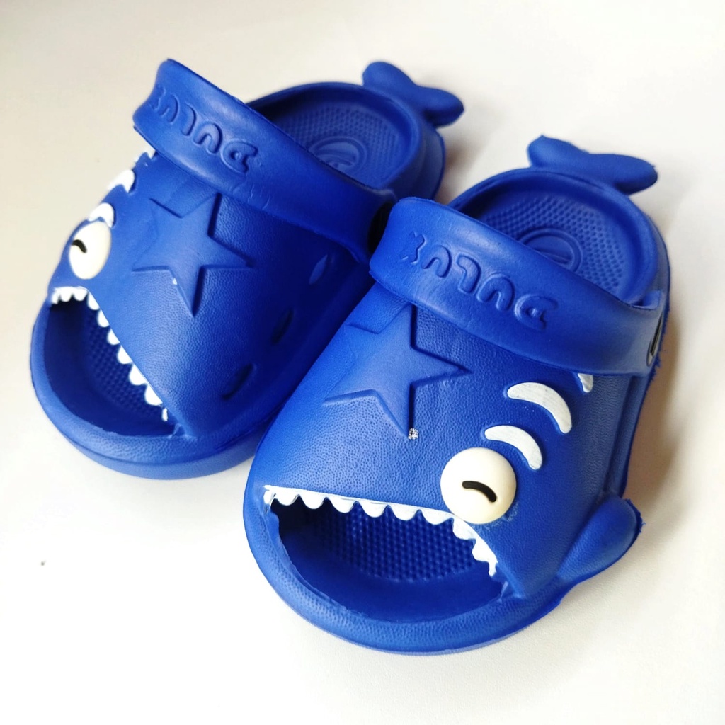 Sandal Anak Motif Baby Shark Lucu Usia 1 - 3 Tahun Size 20 - 25