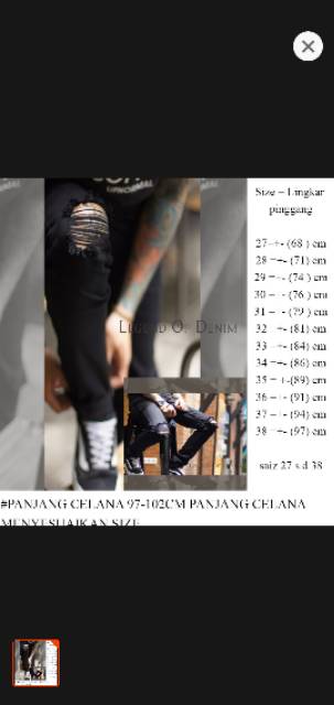 Celana jeans sobek pria / celana jeans ripped / celana jeans sobek lutut