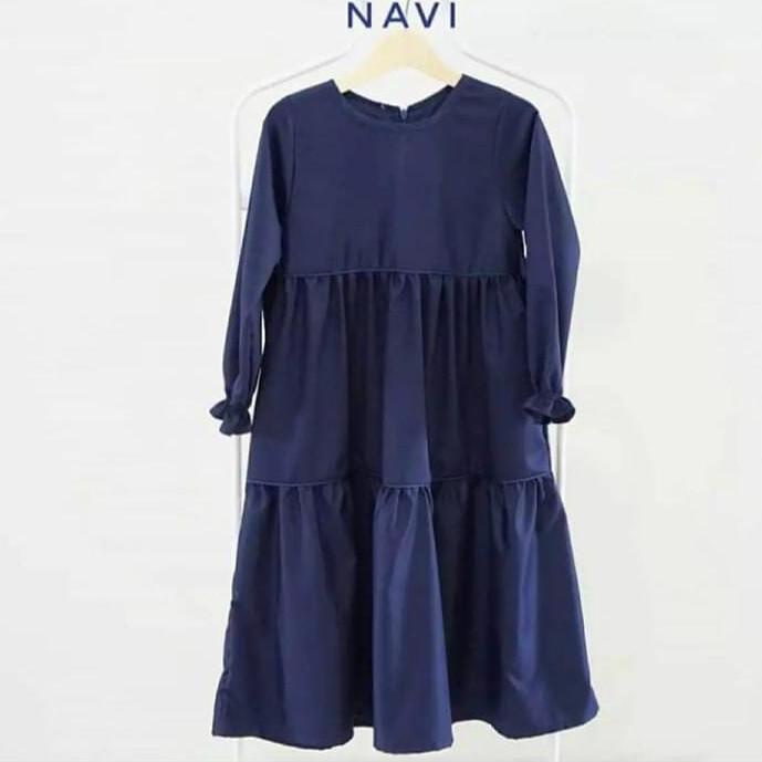 GAMIS ANAK SUSUN /GAMIS JERSY ANAK MODEL SUSUN SERUT REMPEL / BAHAN JERSEY - BIK.15Jn22ᴷ