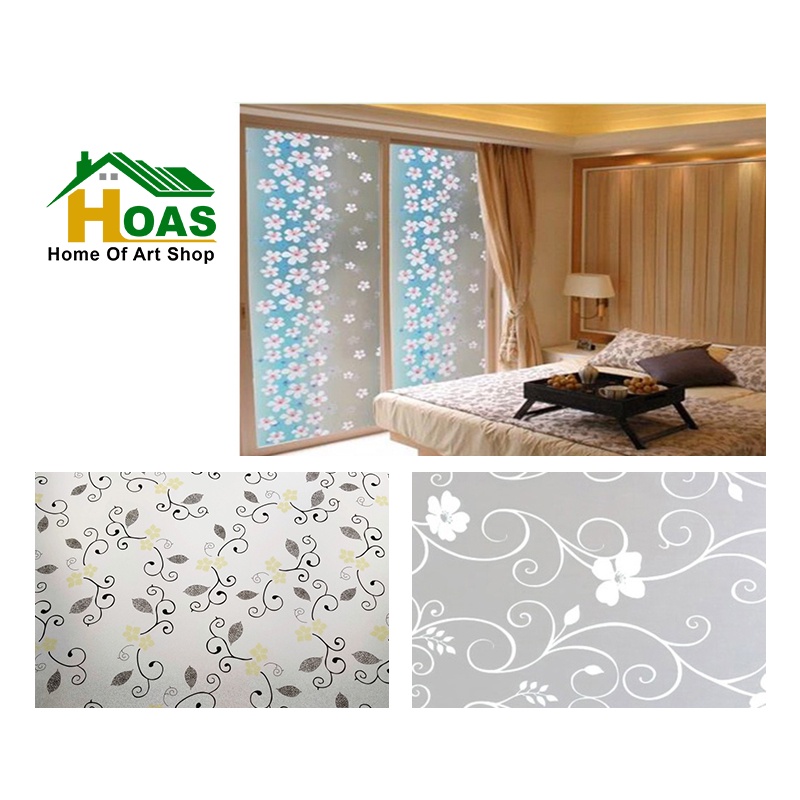 Hoas Stiker Kaca Jendela Rumah PAKET 5 ROLL Sticker Sunblast Ukuran 45Cm X 1M Wallpaper Kaca Tidak T