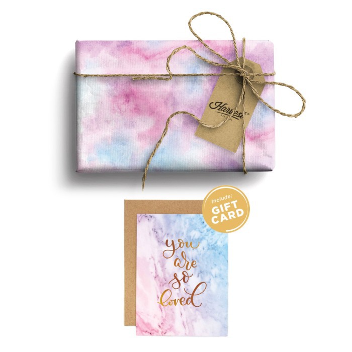 

Paket Kertas Kado & Kartu Valentine Harvest Gift Set - Tie Dye Loved