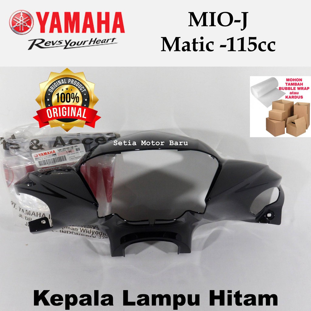Body Cowling Cover Batok Lampu Depan Motor Mio J Mio GT Hitam Glossy Asli Yamaha