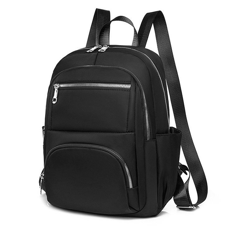 TAS RANSEL WANITA KOREA 4 RESLETING ANTI AIR HITAM BACKPACK BESAR GENDONG IMPORT ORI DICANTI TA398B5