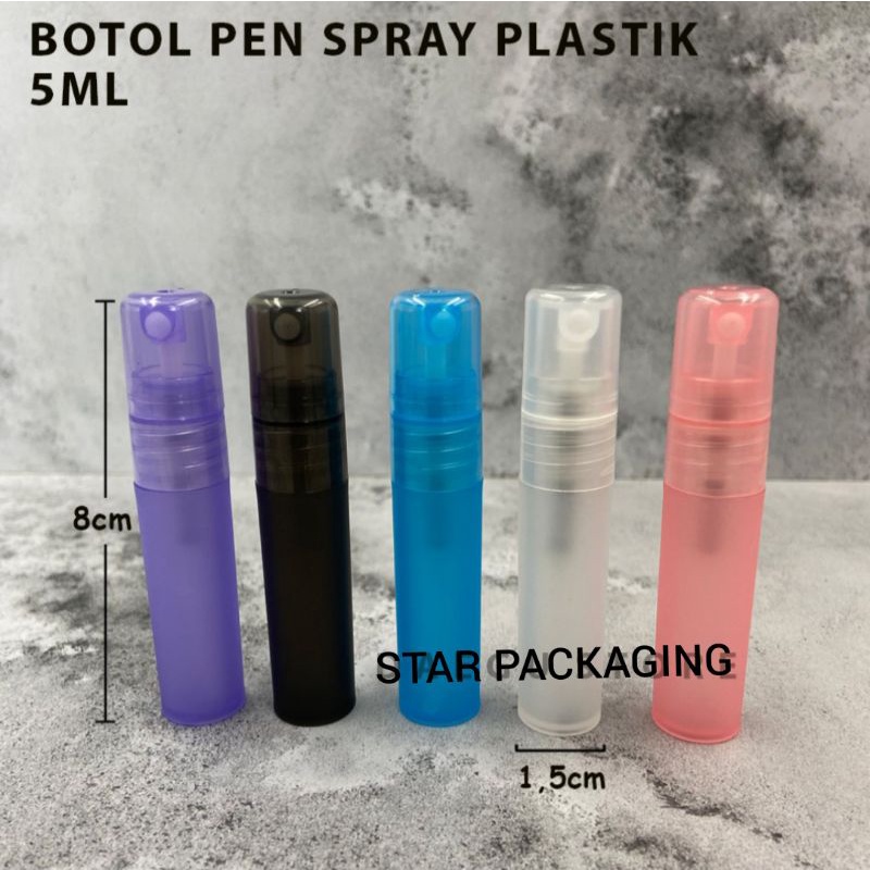 Botol 5ML Botol Spray 5ML Botol Spray Pen 5ML Botol Pen Spray 5ML Plastik Doff Frosted Botol Parfum 