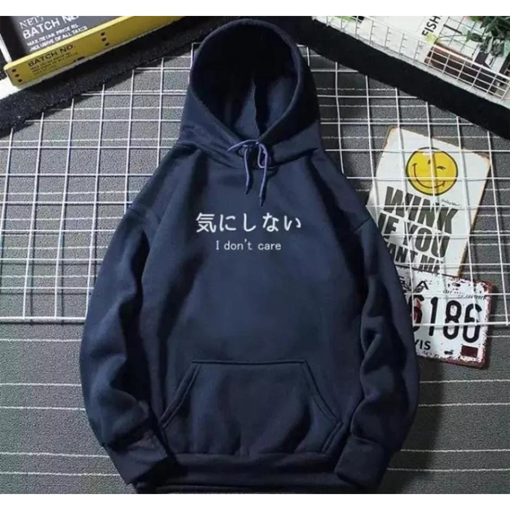 HOODIE I DONT CARE/HOODIE PRIA DAN WANITA /HOODIE SANTAI/HOODIE DISTRO