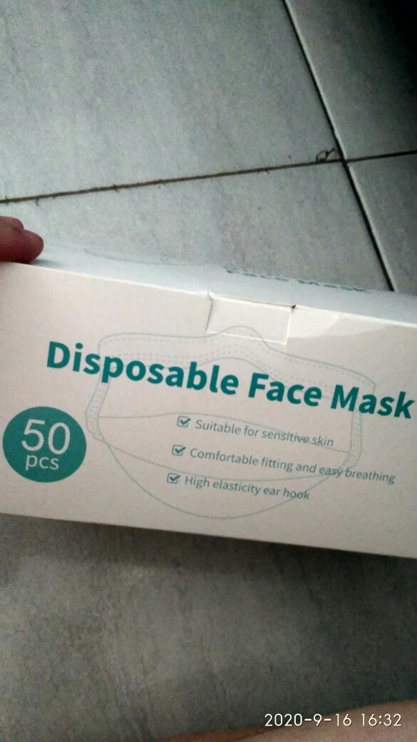 Masker 3 Ply 50 Pcs