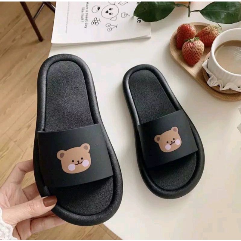 SANDAL SLOP WANITA MOTIF PANDA