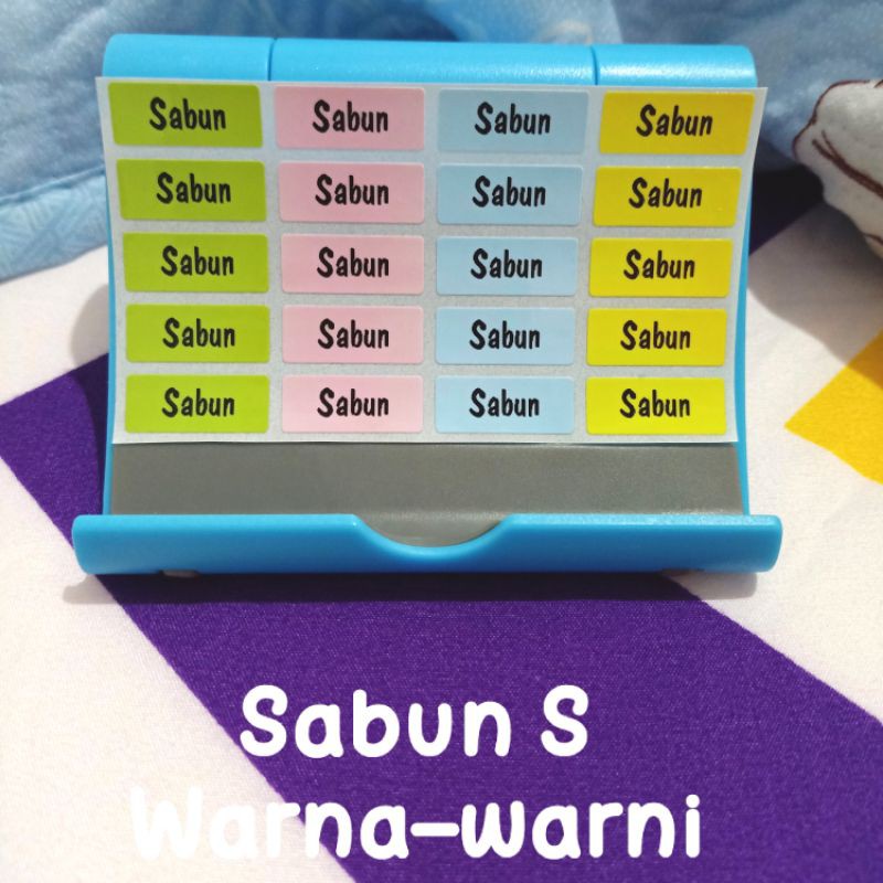 

Stiker Label Waterproof Sabun size S isi 20 pcs