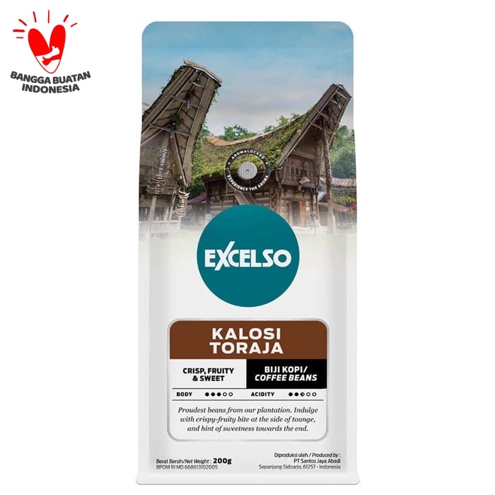 

gt201jyj Excelso Kalosi Toraja Coffee 200 Gram - Biji Kopi Ds20X11