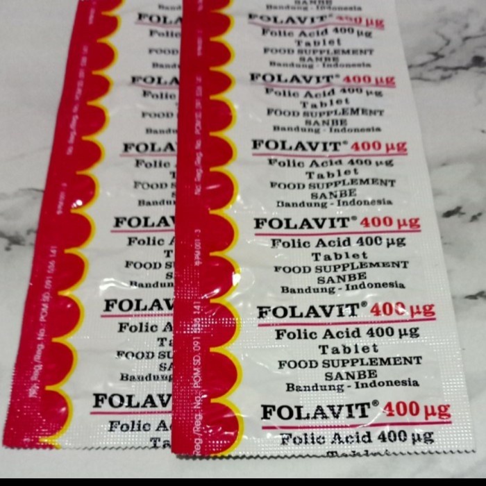 Folavit 400 mg // strip