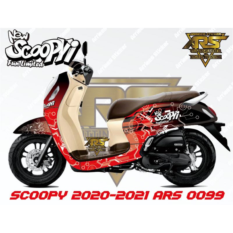DECAL SCOOPY 2021 2022 2023 2024 FULL BODY - DECAL SCOOPY PRESTIGE sticker scoopy stylish fullbody