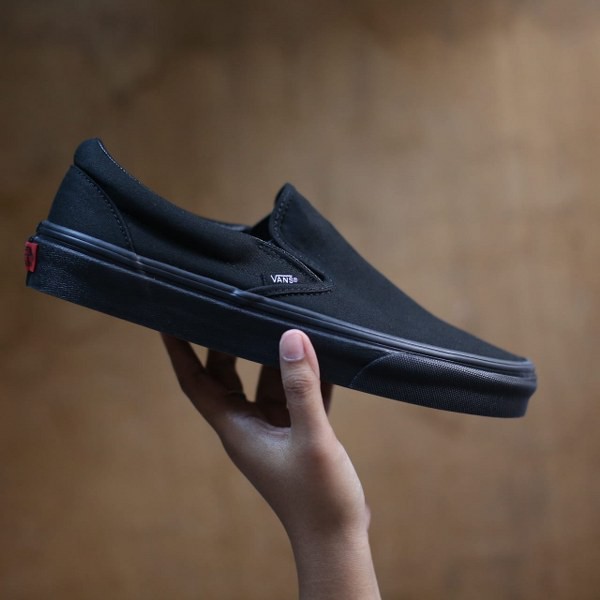 Vans Slip On Classic All Black - Black Black Original