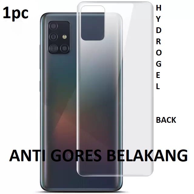 SAMSUNG M11 M21 M31 M51 ANTI GORES HYDROGEL BELAKANG CLEAR BENING BACK SKIN GARSKIN ANTI JAMUR PELINDUNG BELAKANG