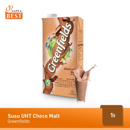 Susu Greenfields UHT Coklat 1000 ml - Susu UHT Coklat Lezat Bergizi dari Sapi Berkualitas Tinggi