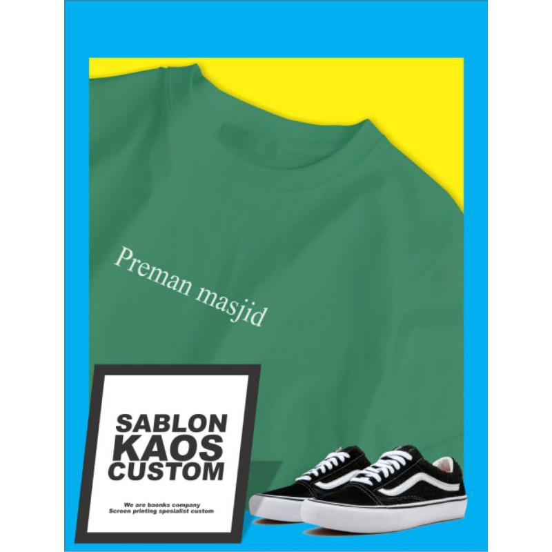 

KAOS SABLON CUSTOM NAMA/TULISAN (TULIS DI CATATAN)