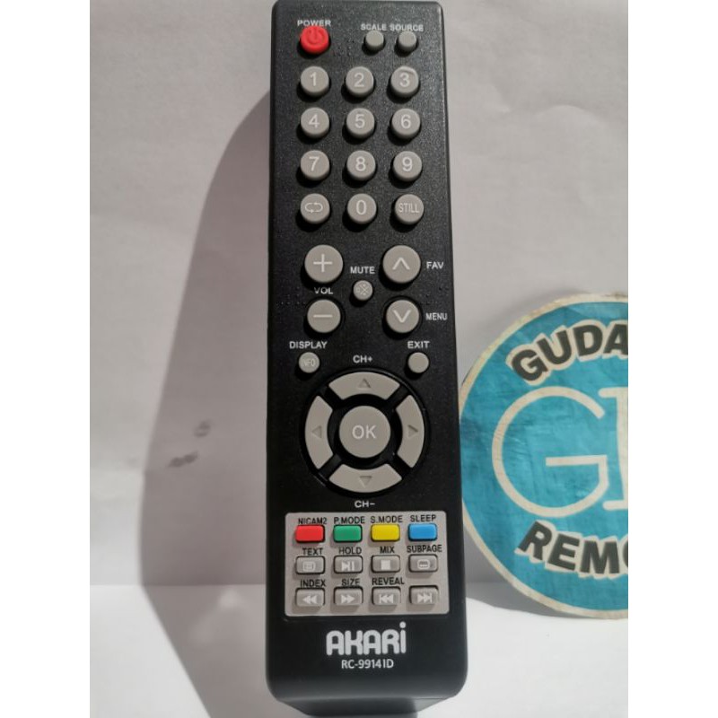 Remote remot TV akari LCD LED Grade ori