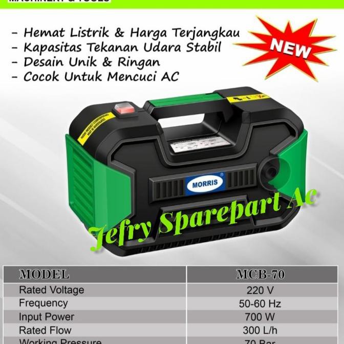 STEAM MORRIS JET CLEANER HIGH PRESURE WASHER 70 BAR CUCI MESIN NEW AC