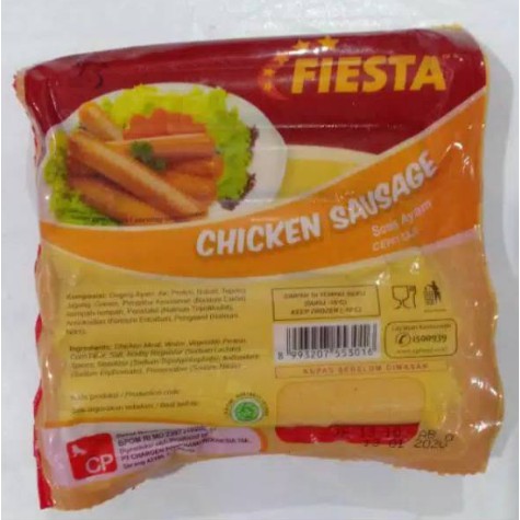 

FIESTA SOSIS AYAM CHICKEN FROZEN FOOD SOSIS BEKU 300GRAM / 500GRAM