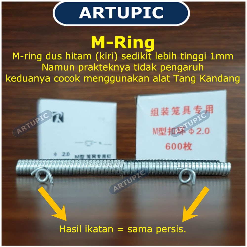 M-Ring C-Ring isi staples untuk tang kandang ayam puyuh kelinci