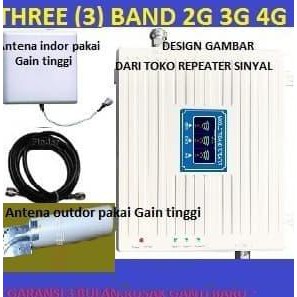 GSM Repeater Repeater GSM TRI Band 2G 3G 4G Penguat Sinya GSM