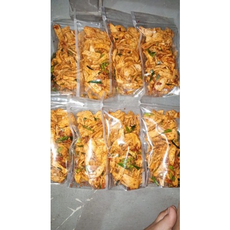 

Basreng Pedas daun jeruk terenak Kemasan 150gr