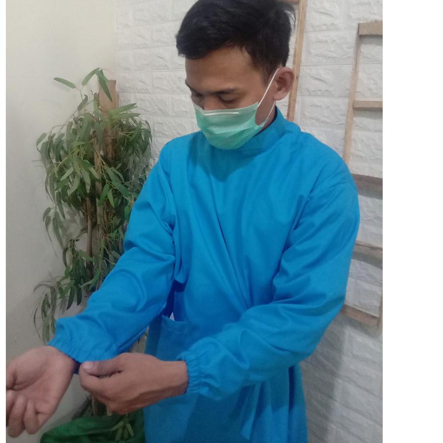 APD Surgical Gown Kimono / Gaun Operasi / Baju Scrub Ok Oka Kimono Anti Air Anti Bakteri bahan kain