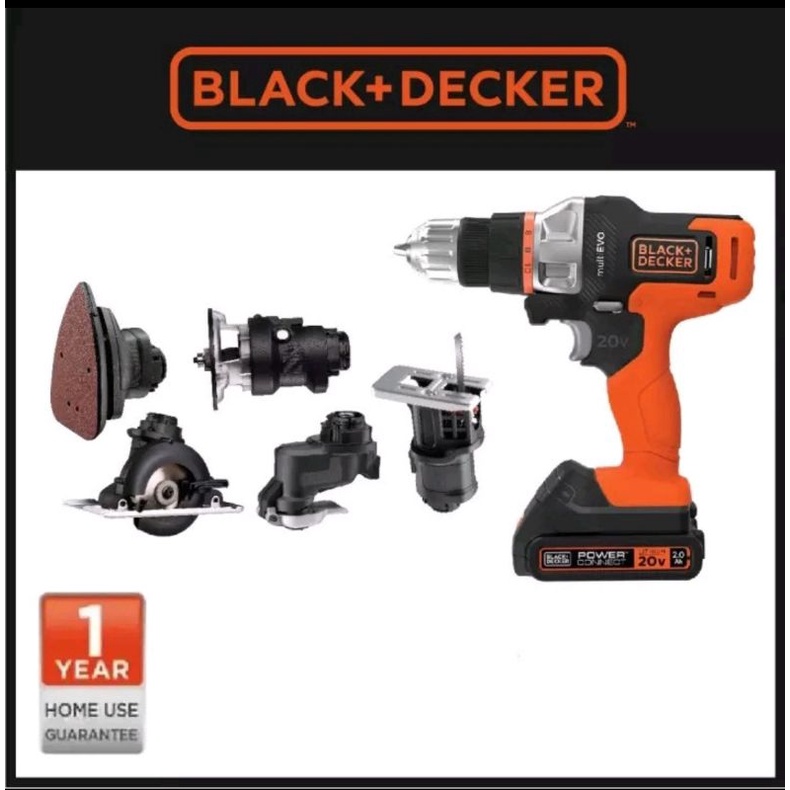 MULTI EVO 6 BLACK DECKER BOR HAMMER DRILL MULTIFUNGSI BOR CORDLESS