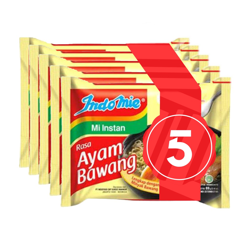 

5 Pcs - Indomie Kuah Ayam Bawang