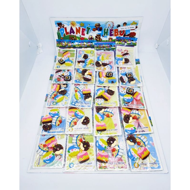 

Karet penghapus karakter eskrim isi 60pcs