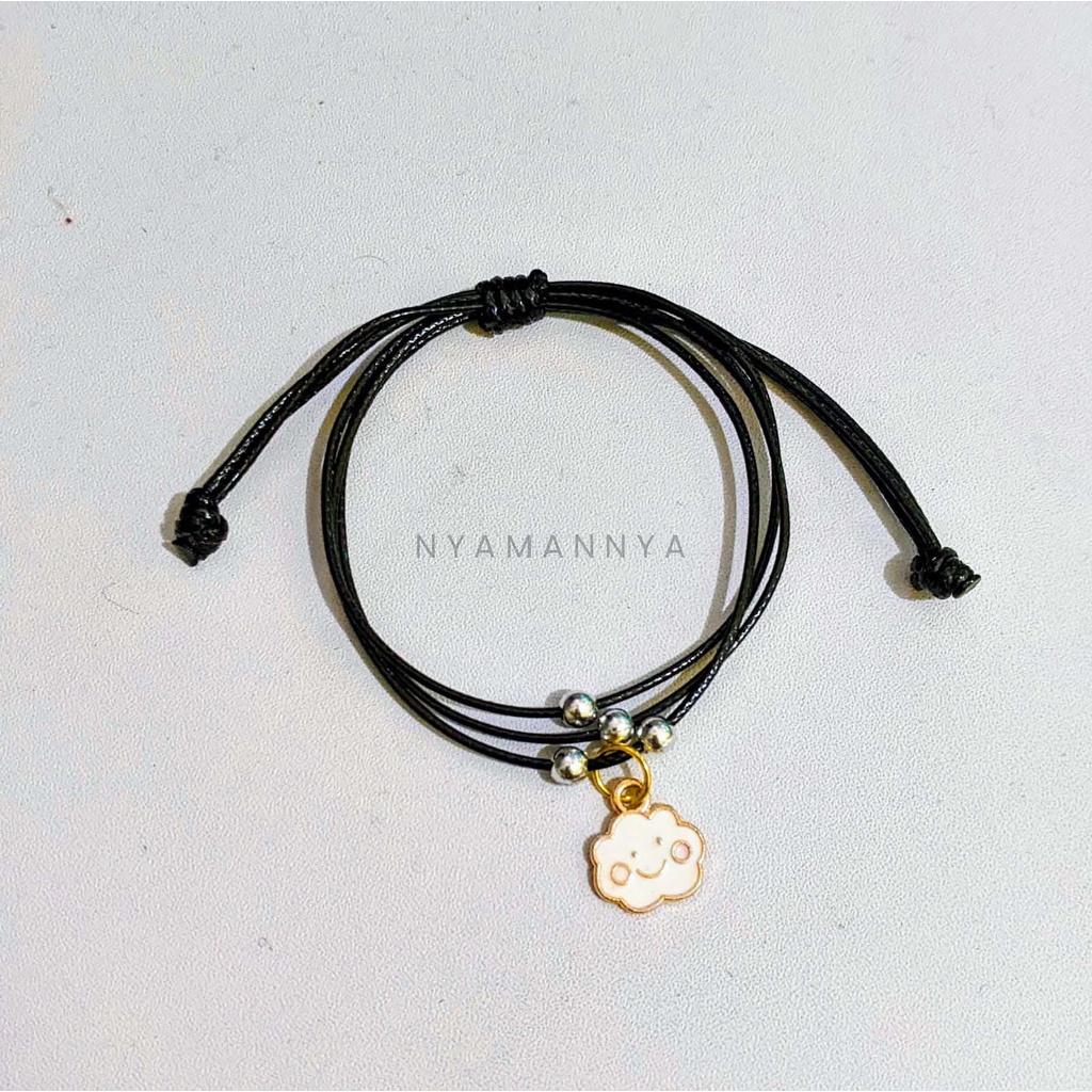 Gelang Tangan Charm Unicorn Kucing Cloud Love Tali Waterproof