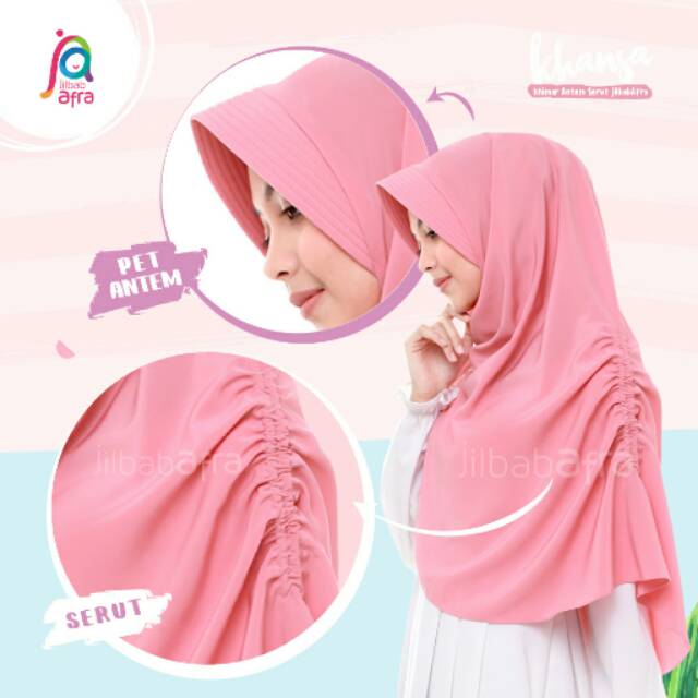 JilbabAfra KHANSA (Khimar Serut Antem)