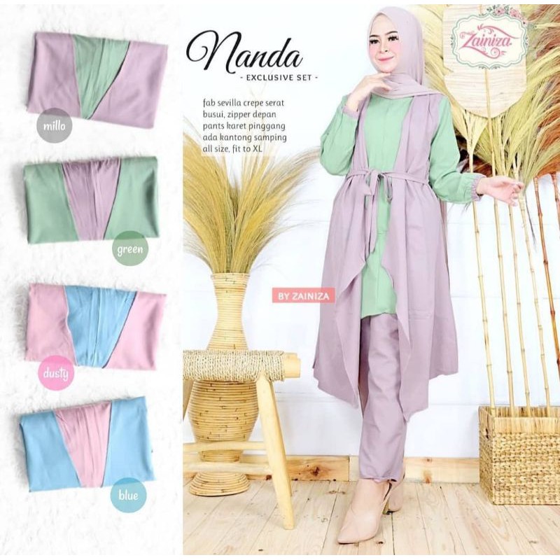 nanda set by zainiza