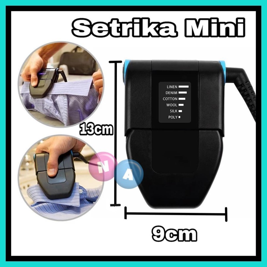 NA - Setrika Mini Untuk Traveling - Mini Iron Traveling - Seterika SP101