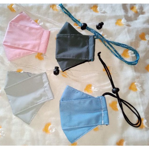 MASKER KAIN 2PLY MODEL 3D EVO TALI STOPPER