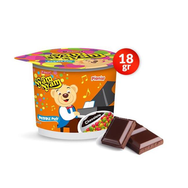

☌HSB Nyam-Nyam Bubble Puff Chocolate 18 gr x 12 ✤ Diskon