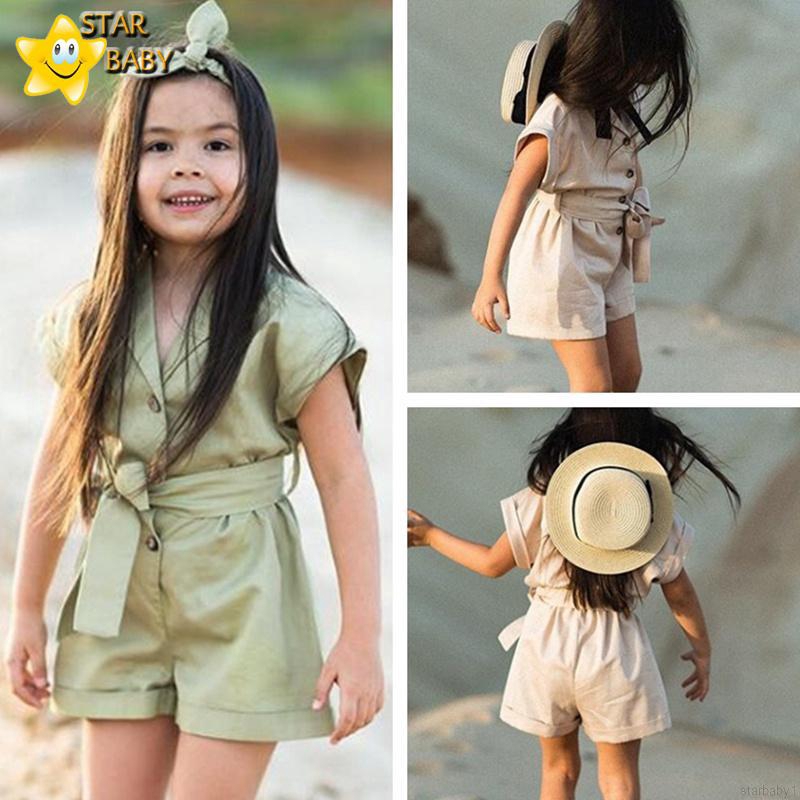 kids tan jumpsuit