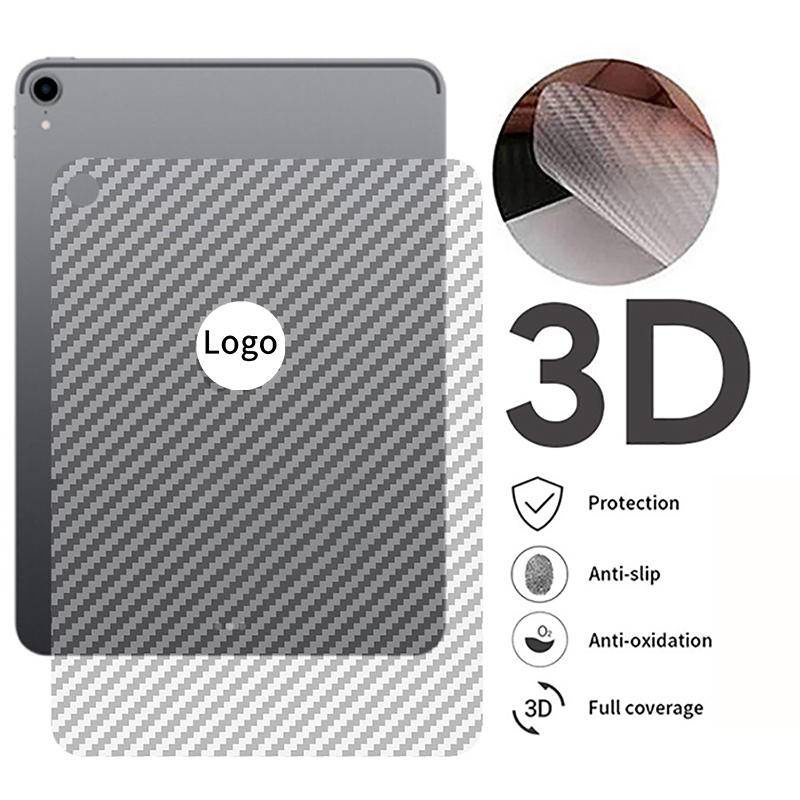 Film Pelindung Layar Belakang Full Cover 3D Bahan Serat Karbon Untuk iPad 9 8 7 Air 5 4 Pro 11 12.9 9.7 10.2 2018 2021 2020 mini 2 3 4 5 6