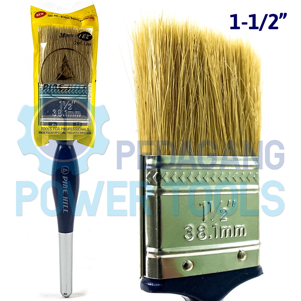 PH-822 KUAS CAT 1.5&quot; INCH GAGANG KAYU KOAS KWAS CAT TEMBOK PAINT BRUSH