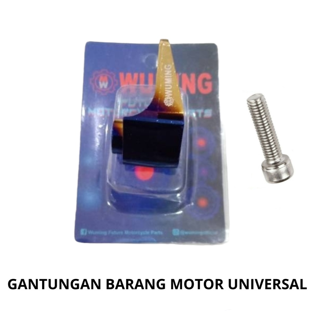 Gantungan Barang Motor Cantolan Barang Motor Matic Two Tone Wuming Universal Nmax,Aerox,Lexi,Vario,Beat,Scoopy,Fazzio,Genio,Mio,Fino,Freego Dan Motor Lainnya