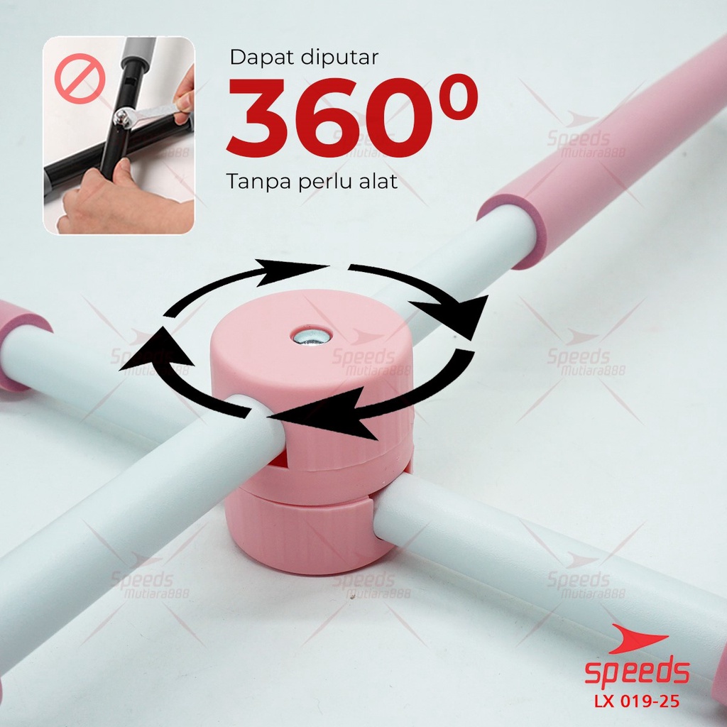 SPEEDS Tongkat Yoga Body Stick Streching Alat Penegak Punggung dan Dada 019-25-4